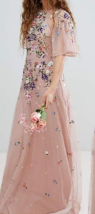 Floral Embroidery Maxi Dress