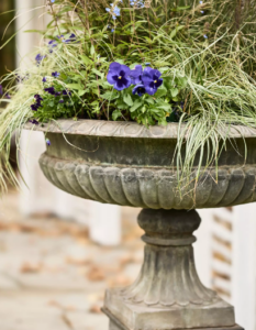 Vintage Cast Iron Urn Planter
